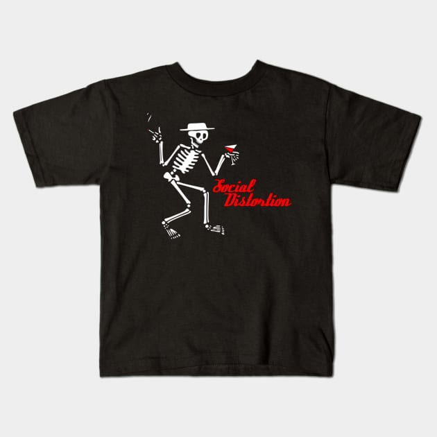 social distortion retro Kids T-Shirt by Art by neschtoons